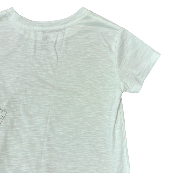 Gaiam Girls Bright White Tie Tee Relaxed Fit Women's Medium (8) NWT - Picture 10 of 13